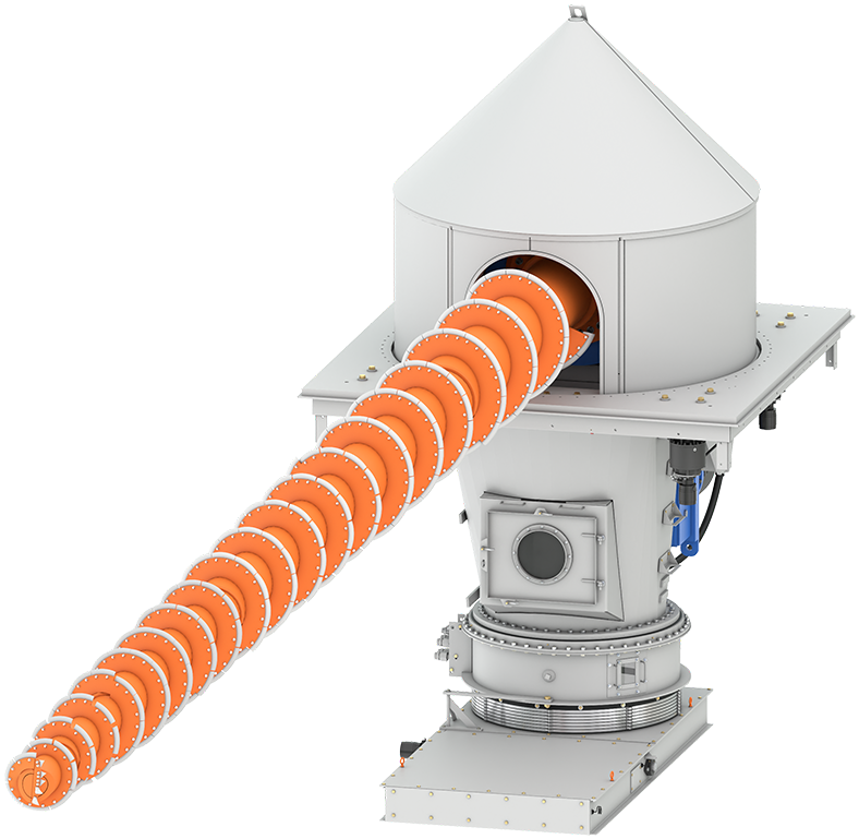 Laidig Reclaim System silo unloading, bulk material handling system, bridging, rat-holing, material flow, reclaim, reclaimer, unloader, bulk material storage, reclaim system, dry bulk unloading, ethanol, biofuel, biodiesel, feed and grain